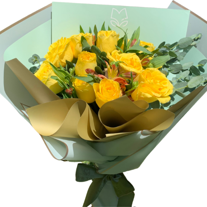 Ramo de 12 Rosas Amarillas
